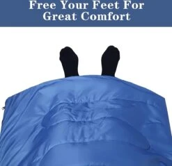 HikeMeister ® Mummy Slaapzak Kamperen Blauw Ca. 220 X 75 Cm Met Draagtas -Buiten Kampeer Aanbieding 1200x1162 6