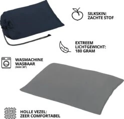 Dutch Mountains Slaapzak Goeree XL - Kussen 25x15cm - 220x90cm Katoenen Slaapzak - Tochtstrip -Buiten Kampeer Aanbieding 1200x1163 2