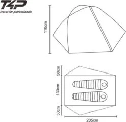 Expedition Tent T2 - Donker Groen - 2 Persoons -Buiten Kampeer Aanbieding 1200x1163