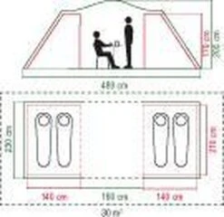 Coleman Spruce Falls 4 Vis-a-Vis Tent - Verduisterend - 4-Persoons -Buiten Kampeer Aanbieding 1200x1164