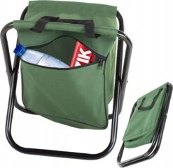 Viskrukje - Visserstoel - Campingstoel - Toeristen Visstoel - Reiskruk - Zak Met Ritssluiting - Opvouwbaar - Draagbaar - 26 CM - Rheme