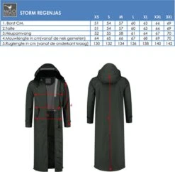 MGO Storm Extra Lange Regenjas - Dames Jack - Blauw - Maat L -Buiten Kampeer Aanbieding 1200x1174 11