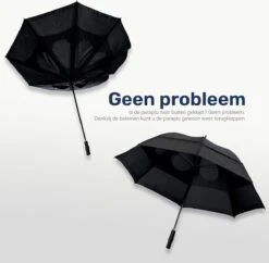 XL Stormproof Paraplu - Storm Bestendig - Ø Ca. 130CM - Zwart - Stormparaplu - Paraplu Volwassenen 8 XL Stormproof Paraplu - Storm Bestendig - Ø Ca. 130CM - Zwart - Stormparaplu - Paraplu Volwassenen -Buiten Kampeer Aanbieding 1200x1174 4