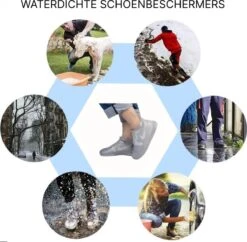 Siliconen Unisex Waterdichte Overschoenen Grijs Maat M 35-38 - Herbruikbaar – Anti Slip Regen Overschoen - Schoenhoesjes - Waterdichte Schoenbeschermers - Regenhoes – Schoenovertrek - Regenlaarzen -Buiten Kampeer Aanbieding 1200x1176 15