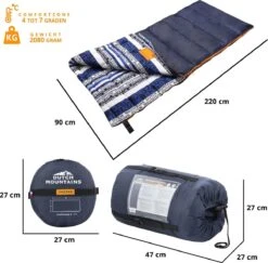 Dutch Mountains Slaapzak Goeree XL - Extra Groot 220x90cm - Katoenen Binnenkant - Aanritsbaar - Tochtstrip En Compressiehoes 11 Dutch Mountains Slaapzak Goeree XL - Extra Groot 220x90cm - Katoenen Binnenkant - Aanritsbaar - Tochtstrip En Compressiehoes -Buiten Kampeer Aanbieding 1200x1182 8