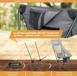 Skandika Campingstoel Compact SET – Campingstoelen – Campingstoel Tot 150 Kg Belastbaar - Kampeerstoel, Visstoel, Kleine Pakmaat, Opvouwbaar, Stabiel, Licht, Comfortabel Gepolsterd – Draagtas Meegeleverd – Vouwstoel – Kampeermeubelen – Grijs 10 Skandika Campingstoel Compact SET – Campingstoelen – Campingstoel Tot 150 Kg Belastbaar - Kampeerstoel, Visstoel, Kleine Pakmaat, Opvouwbaar, Stabiel, Licht, Comfortabel Gepolsterd – Draagtas Meegeleverd – Vouwstoel – Kampeermeubelen – Grijs -Buiten Kampeer Aanbieding 1200x1184 3