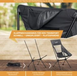 Skandika Campingstoel Compact – Campingstoelen - Campingstoel Tot 150 Kg Belastbaar - Kampeerstoel, Visstoel, Kleine Pakmaat, Opvouwbaar, Stabiel, Licht, Comfortabel Gepolsterd – Draagtas Meegeleverd - Vouwstoel – Zwart 11 Skandika Campingstoel Compact – Campingstoelen - Campingstoel Tot 150 Kg Belastbaar - Kampeerstoel, Visstoel, Kleine Pakmaat, Opvouwbaar, Stabiel, Licht, Comfortabel Gepolsterd – Draagtas Meegeleverd - Vouwstoel – Zwart -Buiten Kampeer Aanbieding 1200x1184 4