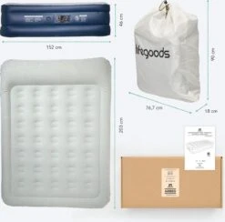 LifeGoods Luchtbed - 2 Persoons - Met Ingebouwde Pomp - Incl. Draagtas En Reparatiekit 19 LifeGoods Luchtbed - 2 Persoons - Met Ingebouwde Pomp - Incl. Draagtas En Reparatiekit -Buiten Kampeer Aanbieding 1200x1184 8