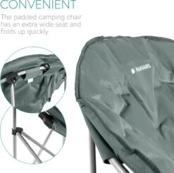 Navaris Klapstoel XXL - Campingstoel Met Opbergtas - Draagbare Stoel Voor Kamperen, Festivals En Vissen -Strandstoel - Inklapbaar - Grijs 11 Navaris Klapstoel XXL - Campingstoel Met Opbergtas - Draagbare Stoel Voor Kamperen, Festivals En Vissen -Strandstoel - Inklapbaar - Grijs -Buiten Kampeer Aanbieding 1200x1188