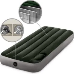 Intex Luchtbed - 1-Persoons - 76 X 191 X 25 Cm - Groen - Met Ingebouwde Voetpomp + Hoeslaken Wit + Reparatieset 15 Intex Luchtbed - 1-Persoons - 76 X 191 X 25 Cm - Groen - Met Ingebouwde Voetpomp + Hoeslaken Wit + Reparatieset -Buiten Kampeer Aanbieding 1200x1189 4