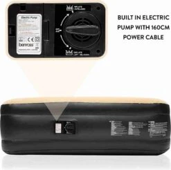 Merkloos Avenli 88030 Hoog Verhoogd Gevlokt Luchtbed | Queensize | Ingebouwde Pompen | Snelle En Gemakkelijke Inflatie -Buiten Kampeer Aanbieding 1200x1196 16