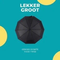 Paraplu - Stormparaplu - Opvouwbaar - Storm- En Regenbestendig - Automatisch Uitklapbaar - Zwart -Buiten Kampeer Aanbieding 1200x1200 1139