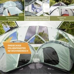 Skandika Bern 4 Koepeltent - Koepeltent - Tenten - 4 Persoons Kampeertent Met Panoramisch Dakraam, 2 Slaapcabines, Grondzeil, 210 Cm Stahoogte, Waterdicht, 4000 Mm Waterkolom - Grote Outdoor Familie Tent, Kampeertent - Grijs 10 Skandika Bern 4 Koepeltent - Koepeltent - Tenten - 4 Persoons Kampeertent Met Panoramisch Dakraam, 2 Slaapcabines, Grondzeil, 210 Cm Stahoogte, Waterdicht, 4000 Mm Waterkolom - Grote Outdoor Familie Tent, Kampeertent - Grijs -Buiten Kampeer Aanbieding 1200x1200 115
