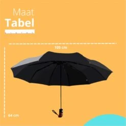 Bushifi Stormparaplu Paraplu - Opvouwbaar - Zwart - 10 Panelen - Polsband 10 Bushifi Stormparaplu Paraplu - Opvouwbaar - Zwart - 10 Panelen - Polsband -Buiten Kampeer Aanbieding 1200x1200 1166