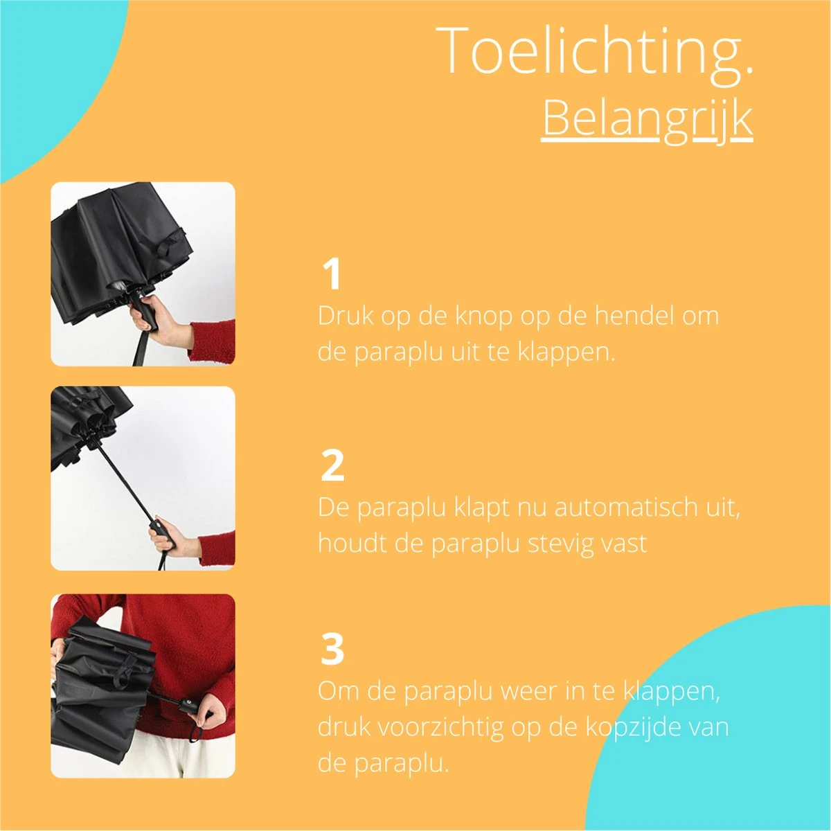 Bushifi Stormparaplu Paraplu - Opvouwbaar - Zwart - 10 Panelen - Polsband 6 Bushifi Stormparaplu Paraplu - Opvouwbaar - Zwart - 10 Panelen - Polsband - Afbeelding 6