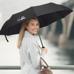 Sunflake Stormparaplu Opvouwbaar - Stormbestendig Tot 140km/u - Automatisch Uitklapbaar - Incl. Beschermhoes En Reisetui - Zwart -Buiten Kampeer Aanbieding 1200x1200 1178