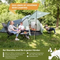 Skandika Bern 4 Koepeltent - Koepeltent - Tenten - 4 Persoons Kampeertent Met Panoramisch Dakraam, 2 Slaapcabines, Grondzeil, 210 Cm Stahoogte, Waterdicht, 4000 Mm Waterkolom - Grote Outdoor Familie Tent, Kampeertent - Grijs 13 Skandika Bern 4 Koepeltent - Koepeltent - Tenten - 4 Persoons Kampeertent Met Panoramisch Dakraam, 2 Slaapcabines, Grondzeil, 210 Cm Stahoogte, Waterdicht, 4000 Mm Waterkolom - Grote Outdoor Familie Tent, Kampeertent - Grijs -Buiten Kampeer Aanbieding 1200x1200 118