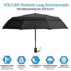 Volcan Stormparaplu Opvouwbaar - Stormparaplu's - Inklapbaar - Ø 105 Cm - Windproof Tot 100km P/u - Grote Paraplu - Automatisch - Zwart 13 Volcan Stormparaplu Opvouwbaar - Stormparaplu's - Inklapbaar - Ø 105 Cm - Windproof Tot 100km P/u - Grote Paraplu - Automatisch - Zwart -Buiten Kampeer Aanbieding 1200x1200 1185