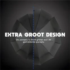 Stormparaplu Opvouwbaar - Paraplu - Automatische Stormparaplu - Tot 110km P/u Windproof - 12 Ribben -Buiten Kampeer Aanbieding 1200x1200 1214