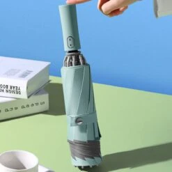 Tamarow™ Automatische Opvouwbare Paraplu - Omgekeerd Design - Windproof - Lichtgewicht - Reflectie - Omgekeerd Design - Licht Groen -Buiten Kampeer Aanbieding 1200x1200 1256