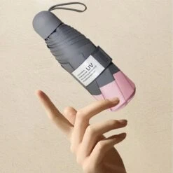 Merkloos TDR -Opvouwbare Paraplu -Windproof- Zonnescherm UV-SPF 50+compact En Draagbaar- Extra Sterk - Roze -Buiten Kampeer Aanbieding 1200x1200 1291