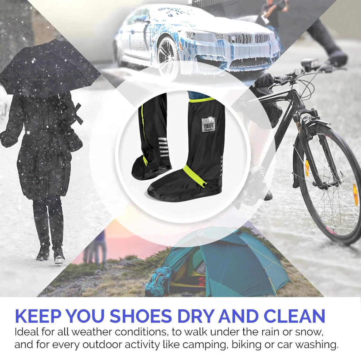 Perletti Overschoenen Reflecterend Pvc Zwart/roze Maat 36-39 4 Perletti Overschoenen Reflecterend Pvc Zwart/roze Maat 36-39 - Afbeelding 4