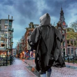 ESTARK Regenponcho TWEE Stuks - Herbruikbare Poncho Zwart - Fietsponcho Voor Dames En Heren - Regenjas - Hoge Kwaliteit - Poncho Herbruikbaar - Duurzaam - Poncho Zwart 2 -Buiten Kampeer Aanbieding 1200x1200 1329