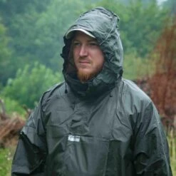 LOWLAND OUTDOOR® Wandelponcho - 100% Waterdicht (10.000mm) - Ademend (8.000g/M²) PFAS Vrij! Medium -Buiten Kampeer Aanbieding 1200x1200 1341