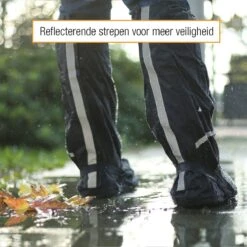 Amazy Regenoverschoenen + Gratis Opbergtas (maat 44/45 | Hoog) - Waterdichte En Antislip Schoenovertrekken Met Reflectoren Voor Droge, Schone Schoenen, Zelfs In De Regen, Sneeuw Of Stof. -Buiten Kampeer Aanbieding 1200x1200 1428