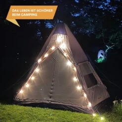 Skandika Tipi Kotona Air Opblaasbare Tent – Opblaasbare Tenten - 4 Persoons Tipi Tent – Tenten - Campingtent – Ingenaaide Tentvloer – Muggengaas – 260 Cm Stahoogte – 490 X 370 X 260 (L X B X H) – Outdoor, Camping, Tuin – Luchttent - Kamperen - Beige -Buiten Kampeer Aanbieding 1200x1200 156