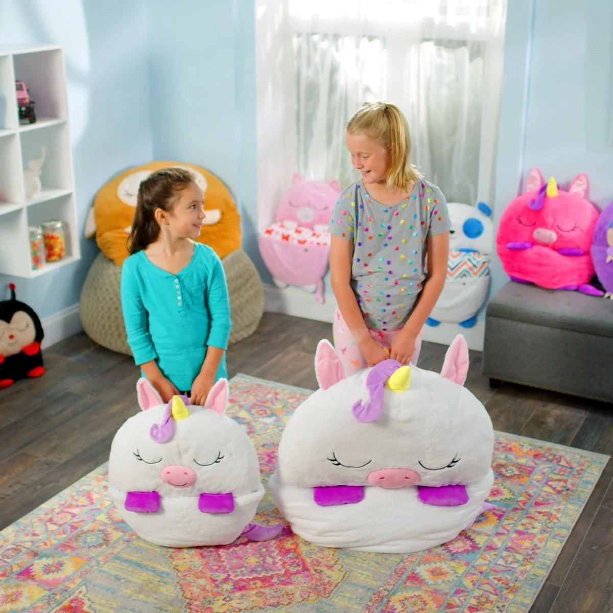 Mediashop Happy Nappers Kinderslaapzak - 2-in-1 Zachte Knuffel En Zomerslaapzak - Roze Eenhoorn Motief Voor Kinderen Van 3 Tot 6 Jaar 2 Mediashop Happy Nappers Kinderslaapzak - 2-in-1 Zachte Knuffel En Zomerslaapzak - Roze Eenhoorn Motief Voor Kinderen Van 3 Tot 6 Jaar - Afbeelding 2