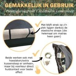 Earthle Volledige Earthing Tweepersoons Aardingsset - 2x Slaapmat + 2x Kussensloop - Aardingsmat - Aarden - Earthing Mat - Aarding - Grounding Mat - Kussensloop - Aardingskussensloop - Combo Deal -Buiten Kampeer Aanbieding 1200x1200 453