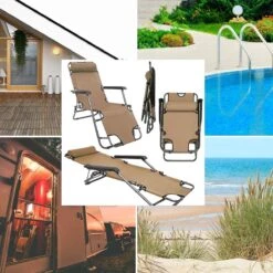 Ligstoel Opvouwbaar 155x60cm - Lichte Ligbed Relaxstoel Tuinstoel Campingstoel Strandstoel -Buiten Kampeer Aanbieding 1200x1200 472