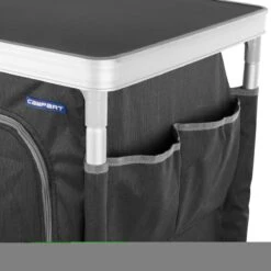 Campart Campingkast CU-0719 – Opvouwbaar En Verstelbaar - 4 Verstelbare Poten - 3 Lagen - Aluminium Frame - Grijs -Buiten Kampeer Aanbieding 1200x1200 516