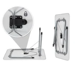 TecTake - Campingtafel - Inklapbaar, Afmetingen 80 X 60 X 68 Cm - 402173 -Buiten Kampeer Aanbieding 1200x1200 548