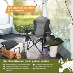 Skandika Relax Comfort Campingstoel - Campingstoel Opvouwbaar - Comfortabele Klapstoel Met Drinkhouder En Koelvak, Tot Max. 160 Kg, Opvouwbaar, Lichtgewicht | Vouwstoel Voor Kamperen, Camping, Festival, Vissen – Grijs 12 Skandika Relax Comfort Campingstoel - Campingstoel Opvouwbaar - Comfortabele Klapstoel Met Drinkhouder En Koelvak, Tot Max. 160 Kg, Opvouwbaar, Lichtgewicht | Vouwstoel Voor Kamperen, Camping, Festival, Vissen – Grijs -Buiten Kampeer Aanbieding 1200x1200 568