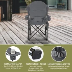 Skandika Relax Comfort Campingstoel - Campingstoel Opvouwbaar - Comfortabele Klapstoel Met Drinkhouder En Koelvak, Tot Max. 160 Kg, Opvouwbaar, Lichtgewicht | Vouwstoel Voor Kamperen, Camping, Festival, Vissen – Grijs 15 Skandika Relax Comfort Campingstoel - Campingstoel Opvouwbaar - Comfortabele Klapstoel Met Drinkhouder En Koelvak, Tot Max. 160 Kg, Opvouwbaar, Lichtgewicht | Vouwstoel Voor Kamperen, Camping, Festival, Vissen – Grijs -Buiten Kampeer Aanbieding 1200x1200 571