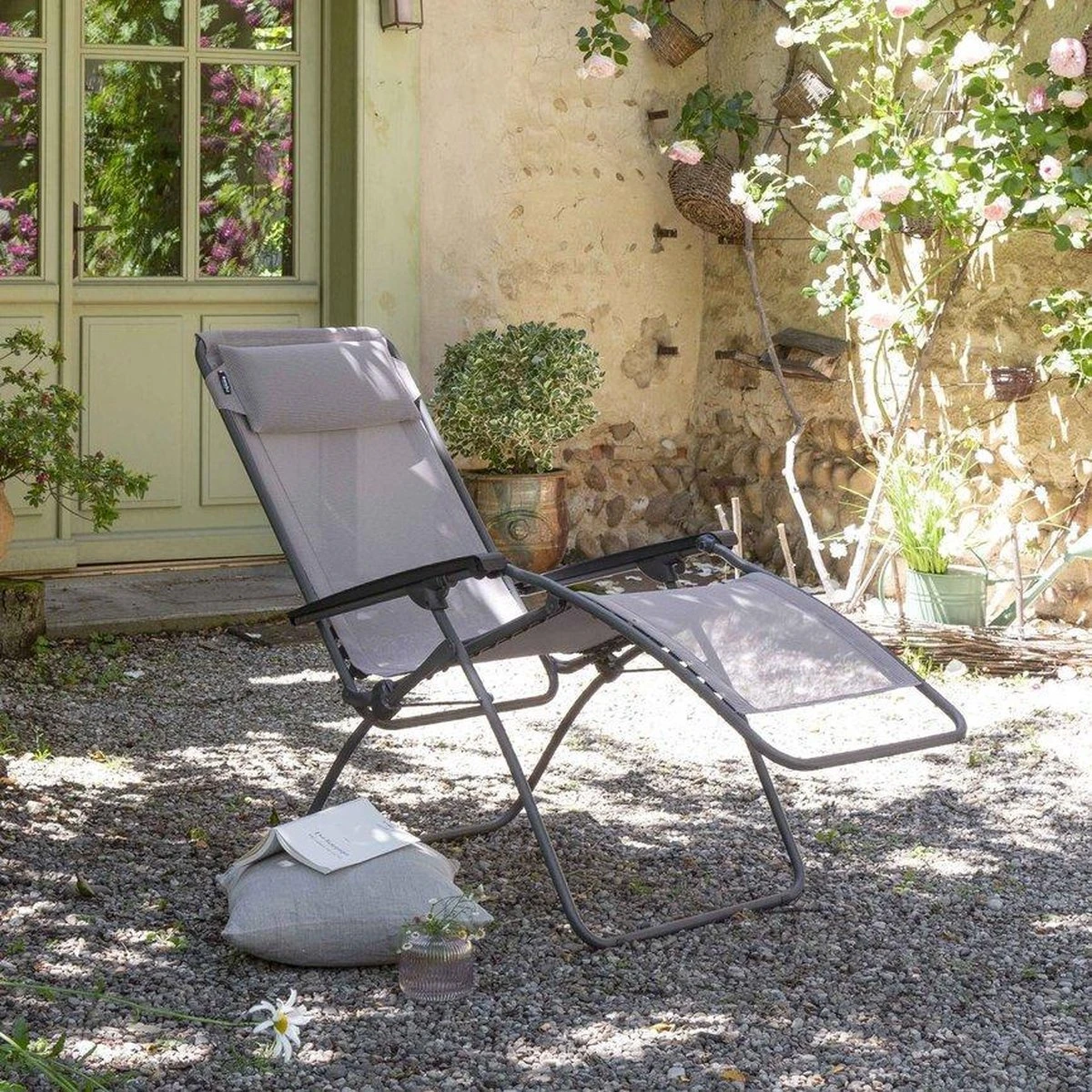 LAFUMA R Clip - Relaxstoel - Verstelbaar - Inklapbaar - Zero Gravity - Magnolia/Light Pink 5 LAFUMA R Clip - Relaxstoel - Verstelbaar - Inklapbaar - Zero Gravity - Magnolia/Light Pink - Afbeelding 5