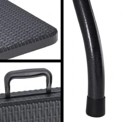 Casaria Tuintafel Opvouwbaar – Met Draaggreep 180x75 Cm – Zwart -Buiten Kampeer Aanbieding 1200x1200 656