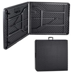 Casaria Tuintafel Opvouwbaar – Met Draaggreep 180x75 Cm – Zwart -Buiten Kampeer Aanbieding 1200x1200 658