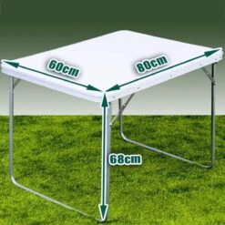 Merkloos Aluminium Inklapbare Tuintafel - Campingtafel - 80x60x68 Cm -Buiten Kampeer Aanbieding 1200x1200 670