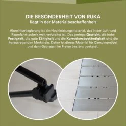 Skandika Ruka S Kleine Campingtafel – Campingtafels - Aluminium Campingtafel, Opvouwbaar, Zeer Licht, Eenvoudig Te Monteren, Stabiele Standaard - Opvouwtafel Voor Kamperen, Tenten Wandelen, Reizen, Thuis, Tuin – Tot Max. 20 Kg. - Grijs -Buiten Kampeer Aanbieding 1200x1200 708
