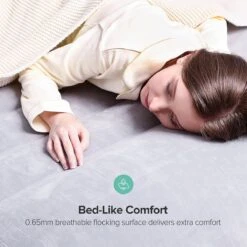 Sable Luxe Queen Size 2 Persoons Luchtmatras Met Ingebouwd Kussen, Opblaasbaar Luchtbed Met Ingebouwde Elektrische Pomp Voor Kamperen, Reizen Of Overnachtende Gasten Of Festival -Buiten Kampeer Aanbieding 1200x1200 806