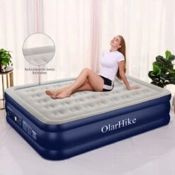 OlarHike Queen Size Luchtmatras Met Geïntegreerde Elektrische Pomp, Zelfopblazend Luchtbed, Voor 2 Personen, Premium Gastenbed, Opblaasbaar Matras Voor Camping Of Thuisgebruik, 203 X 152 X 46 Cm 11 OlarHike Queen Size Luchtmatras Met Geïntegreerde Elektrische Pomp, Zelfopblazend Luchtbed, Voor 2 Personen, Premium Gastenbed, Opblaasbaar Matras Voor Camping Of Thuisgebruik, 203 X 152 X 46 Cm -Buiten Kampeer Aanbieding 1200x1200 921