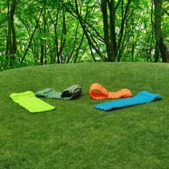LVNRIDS Isomat, Zelfopblazend, Ultralicht, Luchtmatras, Camping, Zelfopblaasbaar, Opblaasbaar Matras, 3,9 Inch Dik, Met Voetperspomp En Kussen, Voor Camping, Reizen, Outdoor, Wandelen, Strand, Oranje -Buiten Kampeer Aanbieding 1200x1200 928