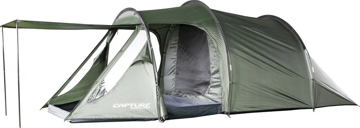 Capture Outdoor, 3-Man XXL Tent "Seikan XTR-3", Voor 3 XXL Personen, 215x400x155cm, DeLuxe Tent En Canvas, "Airflow System", … 10 Capture Outdoor, 3-Man XXL Tent "Seikan XTR-3", Voor 3 XXL Personen, 215x400x155cm, DeLuxe Tent En Canvas, "Airflow System", … - Afbeelding 10