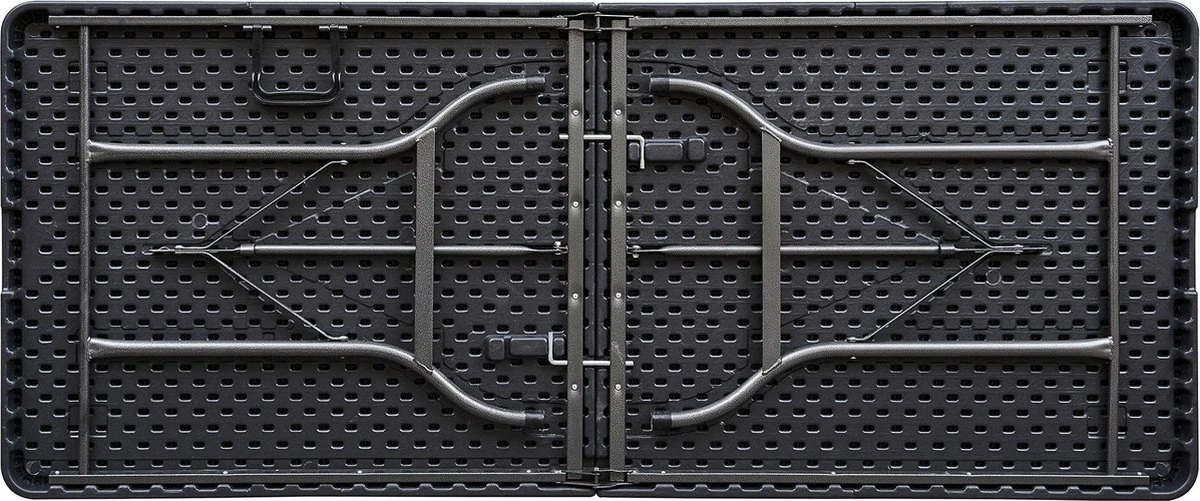 ERRO Vouwtafel - Houtlook - 180x74cm - Zwart 2 ERRO Vouwtafel - Houtlook - 180x74cm - Zwart - Afbeelding 2