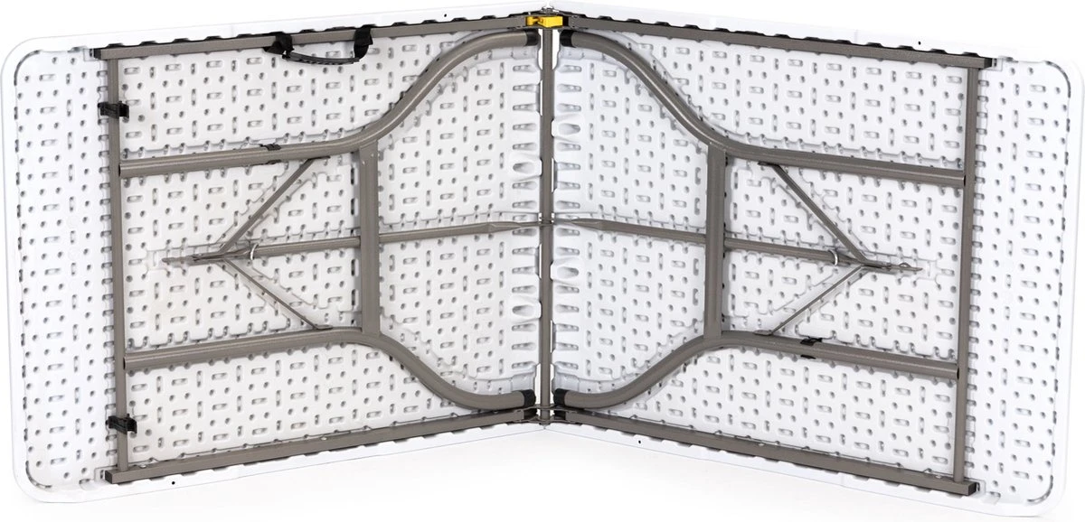 Inklapbare Tafel - Opklaptafel - 180x70x73,5 Cm - Wit 4 Inklapbare Tafel - Opklaptafel - 180x70x73,5 Cm - Wit - Afbeelding 4