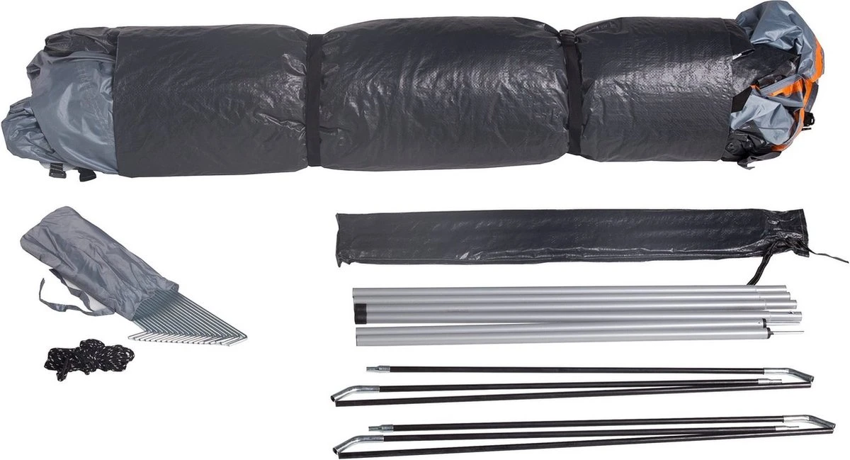 Where Tomorrow Gezinstent Met Zonnendak 300X395X200 Cm- Grijs - 5 Persoons 6 Where Tomorrow Gezinstent Met Zonnendak 300X395X200 Cm- Grijs - 5 Persoons - Afbeelding 6