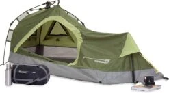 Where Tomorrow Solo Tent 225X100X57 Cm - Groen - 1 Persoons -Buiten Kampeer Aanbieding 1200x661